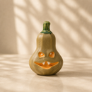 Wooden Magnet - Scary Pumpkin Grey