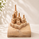 Wooden Pop Up Castle - White Cedar
