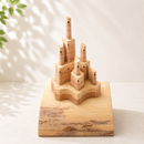 Wooden Pop Up Castle - White Cedar