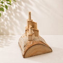 Wooden Pop Up Castle - Liquid Amber