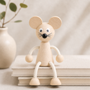 Wooden Sitting Mouse - Bentley