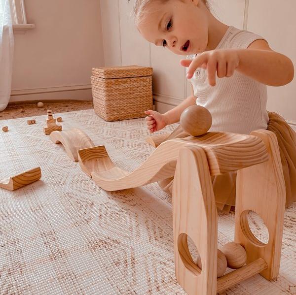 Wooden Toy Ball Run Eco Wooden Toys Explore Nook