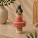 Wooden Stacking Ballerina - Dark