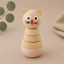 Wooden Cat Stacking Puzzle - Victoria