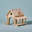 Wooden Train Station Set