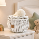 Wicker Basket Small - White