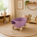 Wicker Pull Cart - Heather