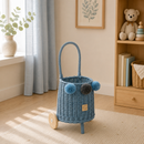 Wicker Market Buggy - Blue