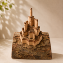 Medium Wooden Pop Up Castle - Almond