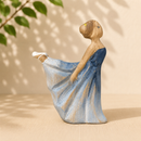 Wooden Ballerina - Blue Dress
