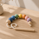 Wooden Lacing Toy - Pastel