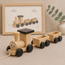 Wooden Pull Along Train - Poppy