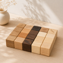 Wooden Natural Building Blocks - 20 Pieces