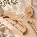 Wooden Bow, Target & 3 Arrow Set