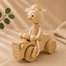 Wooden Pull Along Boy With Tractor - Ernest