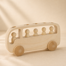 Wooden Bus With Passengers