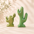Wooden Cactus Set - 2 Pieces
