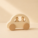 Wooden Car With Passengers