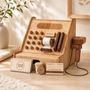 Wooden Cash Register Set