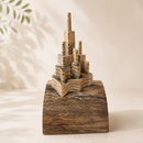 Large Wooden Pop Up Castle - Spalted Oak