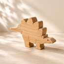 Wooden Stegosaurus Figure