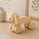 Wooden Push Along Dog - Harley