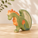 Large Wooden Dragon - Green
