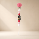 Little Mole Wooden Dummy Clip - Pink