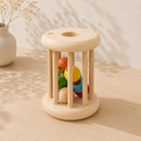 Wooden Rolling & Lacing Toy - Rainbow