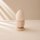 Wooden Egg With Cup Set