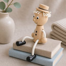 Wooden Sitting Boy - Gene
