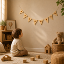 Wooden Bunting Flags - Stars