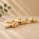 Wooden Pull Along Crocodile - Monty