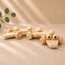Wooden Pull Along Crocodile - Monty