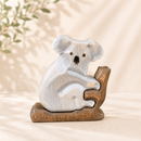 Wooden Koala With Branch