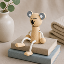 Wooden Sitting Koala - Heath