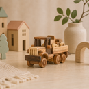 Wooden Tow Truck With Car - Alvara