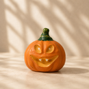Wooden Magnet - Scary Pumpkin Orange