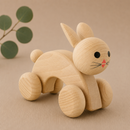 Wooden Push Along Rabbit - Ace