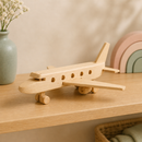 Wooden Toy Passenger Jet Plane - Bessie