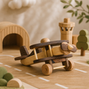 Wooden Plane With Pilot - Arwen