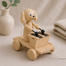 Wooden Pull Along Dog With Xylophone - Margot