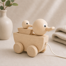 Wooden Pull Along Duck With Duckling - Gracie