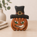 Wooden Pumpkin With Hat