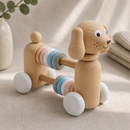 Wooden Dog With Beads - Layla