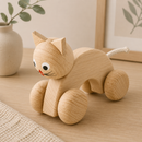 Wooden Push Along Cat - Kitty