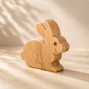 Wooden Rabbit Figure