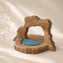 Extra Large Wooden Rock & Pond Set