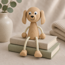 Wooden Sitting Dog - Bailey