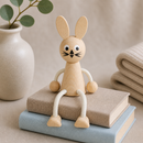 Wooden Sitting Rabbit - Willow